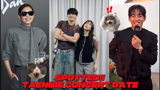 {SPOTTED} V and Jennie together during Tyler Concert (taennie)