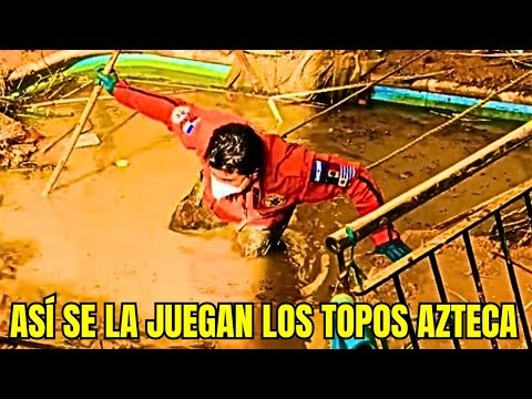 LOS TOPOS AZTECA 🇲🇽 ACUDEN CON URGENCIA A ALBERCA EN BUSCA DE DESAPARECIDOS.