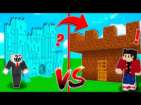 Minecraft Zengin Kale VS Fakir Kale Yapı Kapışması! - Minecraft