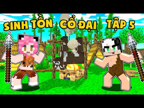 MỀU THỬ THÁCH 100 NGÀY SINH TỒN MINECRAFT CỔ ĐẠI TẬP5*REDHOOD XÂY TRANG TRẠI NUÔI ĐỘNG VẬT TIỀN SỬ