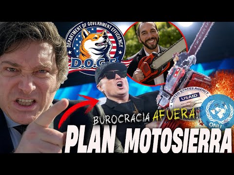 🚨 BUKELE MILEI Y ELON MUSK APLICAN LA MOTOSIERRA - BUROCRATAS CORRUPTOS AFUERA😎💪🏼