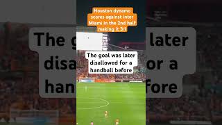 Dynamo score against inter Miami making it 3:1