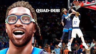 NBA 2K26 My Career: 7'4 Center Gets Quadruple Double on Cooper Flagg!