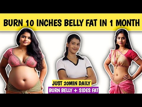 Burn 10 INCHES Belly Fat In 1 Month | 10 Min Belly Fat Burning exercises | Fitness Journey