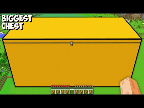 HOW MANY ITEMS in THIS CHEST in Minecraft? I found THE BIGGEST SECRET CHEST!