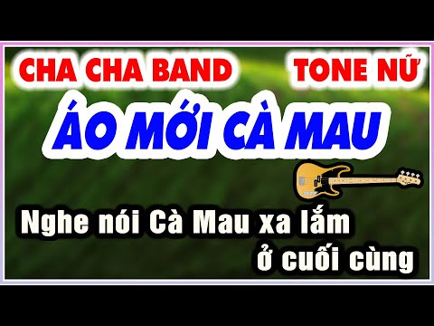 Karaoke ÁO MỚI CÀ MAU | Tone Nữ CHA CHA CHA band KLA | Karaoke Nhạc Sống 9669