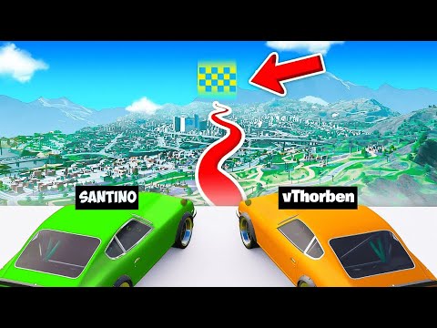 Van A naar B RACE Vs Santino!