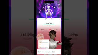 Caught Mewto in Pokémon Go