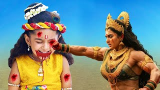 राक्षसी ने किया बालकृष्ण जी पर जान लेवा हमला || Yashomati Maiya Ke Nandlala || #ymkn #krishna