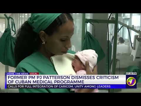 YouTube video thumbnail: Former PM Patterson Dismisses Criticism Of Cuban Medical Programme
