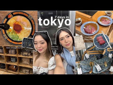 Japan Diaries 🇯🇵 Tokyo 7 day itinerary, best restaurants, vintage & shopping