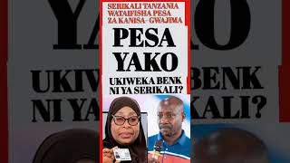 PESA ZAKO BENK NI SALAMA?