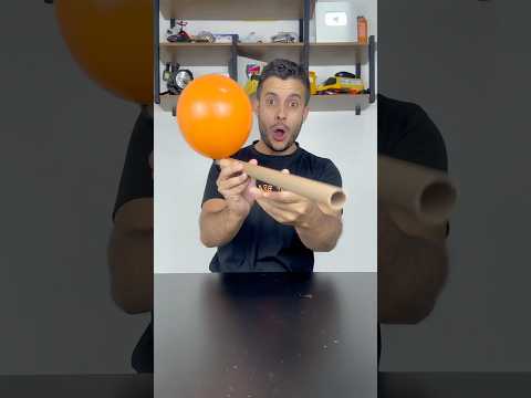 DIY PVC Balloon Horn! Loud, fun & easy lifehack! 🚨🎈 #LifeHack #DIY #Shorts #PVCHorn #BalloonHack