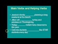 Exploring Main and Helping Verbs