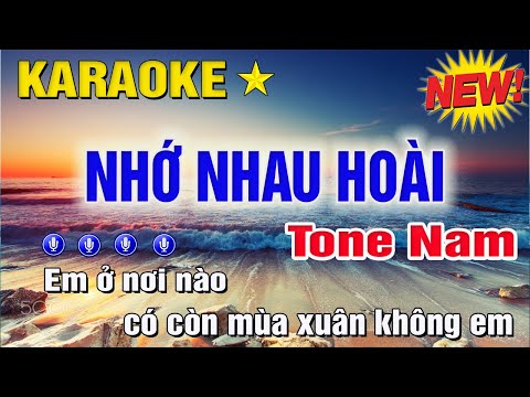 Nhớ Nhau Hoài Karaoke Tone Nam (Gm) | Trung Hiếu