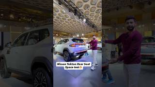Nissan Tekton rear seat space test 🔥