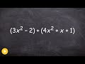 Adding and Subtracting Polynomials Explained