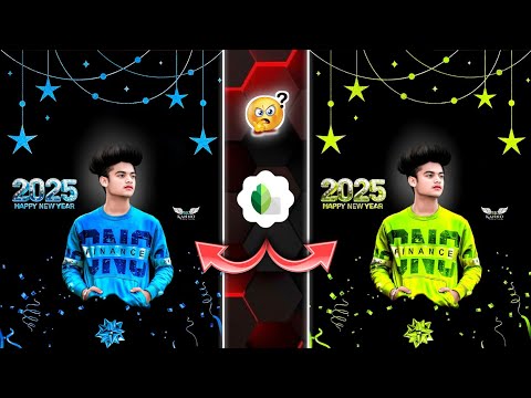 Snapseed 2025 Happy New Year Photo Editing || Happy New Year 2025 Photo Editing