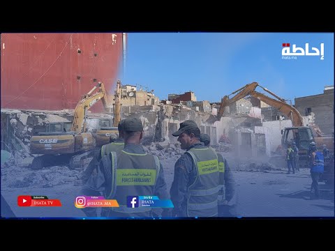 المدينة القديمة.. السلطات تواصل هدم بنايات بالمحج الملكي