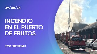 Flash: Un incendio en el Puerto de Frutos de Tigre quemó parcialmente dos locales