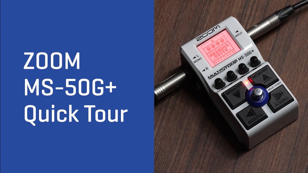 Zoom MS-50G+ Multistomp - Video