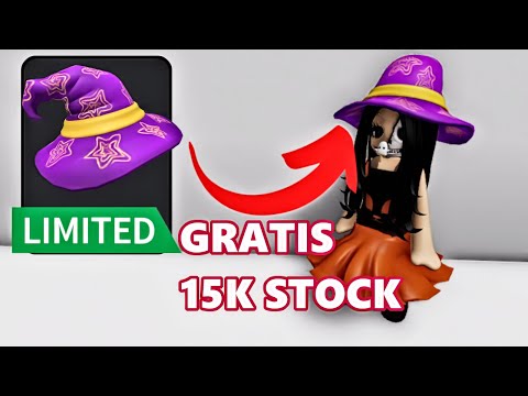 !GRATIS! 15K STOCK SOMBRERO DE MAGO  FREE ITEMS #robloxugc  #itemsgratisroblox