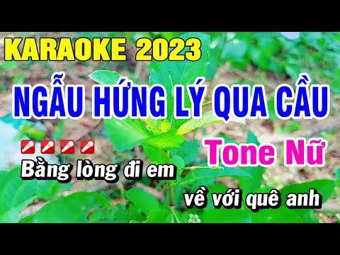 Karaoke Ngẫu Hứng Lý Qua Cầu Tone Nữ Nhạc Sống Cha Cha Organ | Hoài Phong