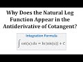 Understanding the Integral of Cotangent