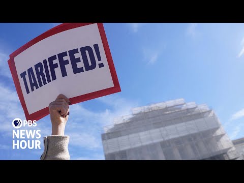 YouTube video thumbnail: Supreme Court Justices Question Trump's Authority to Impose Sweeping Tariffs