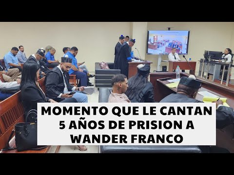 ¡ÚLTIMA HORA!  Momento Que Le Cantan 5 Años De Prisión A Wander Franco!