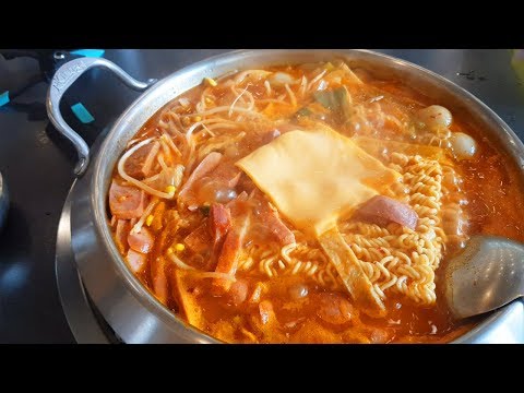 야외 먹방 일기 부대찌개