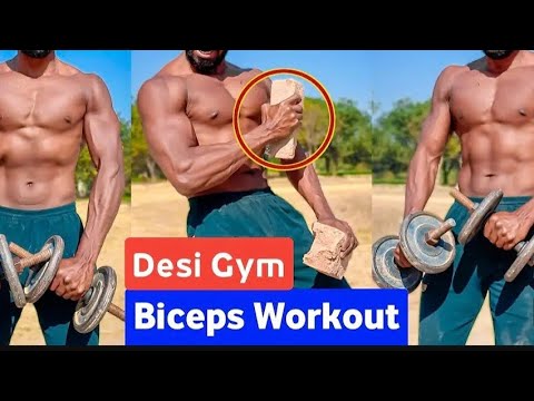 kush sharma desi fitness - biceps - desi gym workout at home - desi gym bicep workout