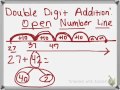 Double Digit Addition with Open Number Line