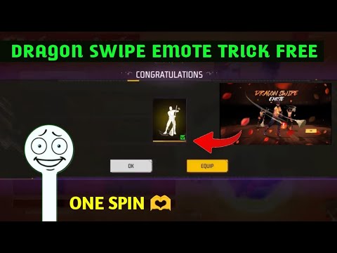 New Dragon Swape Emote One Spin Trick | Free Fire New Event | Dragon Swape Emote New Faded Wheel |