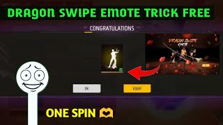 New Dragon Swape Emote One Spin Trick | Free Fire New Event | Dragon Swape Emote New Faded Wheel |