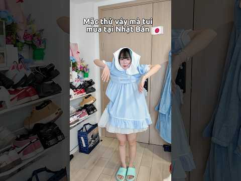 Mặc thử váy mua tại Nhật Bản ⛩️ #meosimmy #shorts