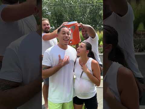 Balloon Belly Pop Gender Reveal! ๐#genderreveal #babyreveal #viralshorts