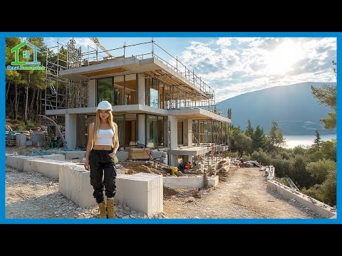 Compré una casa abandonada junto al río,la demoli y la construí en una villa de un millón de dólares