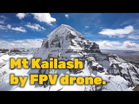FPV drone flyover Mount Kailash