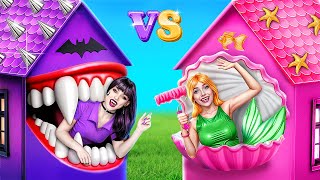 Tantangan Rumah Satu Warna! Ruang Rahasia Putri Duyung vs Vampir!