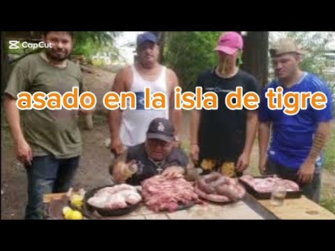 asado en la isla de tigre con amigos mí receta 😋