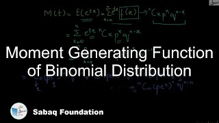 Moment Generating Function of Binomial Distribution