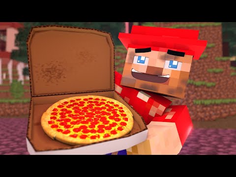 The minecraft life of Steve and Alex | Pizza | Minecraft animation