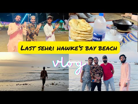 Sehri with friends | Hawke's Bay Beach | Shocking Ending! #youtube #vlogs #seaside #beach