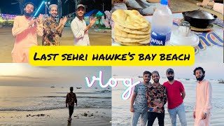 Sehri with friends | Hawke's Bay Beach | Shocking Ending! #youtube #vlogs #seaside #beach