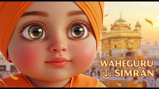 💛 Waheguru Simran for Kids – Peaceful & Heartwarming Sikh Meditation | Prabh Kaa Simran