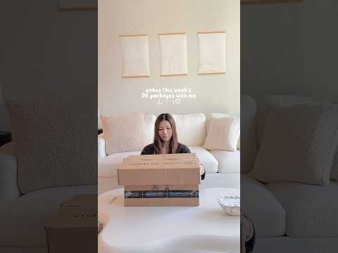 this week’s PR HAUL !!! 🤍🤍 #unboxing #prhaul #prpackage #contentcreator #prbox #unboxingvideo