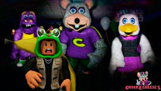 ¡Pasé la noche en la pizzería más espeluznante de Roblox! Chuck E Cheese's 2 🐸 SIMBA