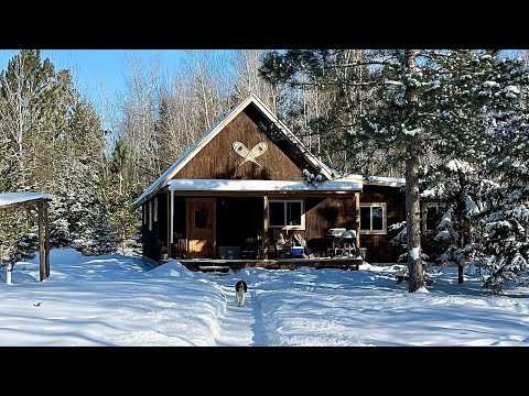 Cozy Winter Snowstorm At Our Cabin In The Woods: Firewood