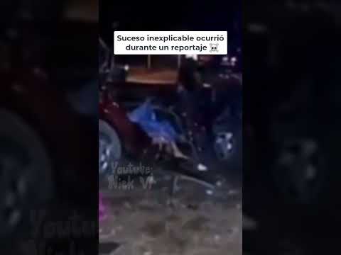 Suceso inexplicable fue captado en un accidente😨💀